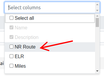 select asset column
